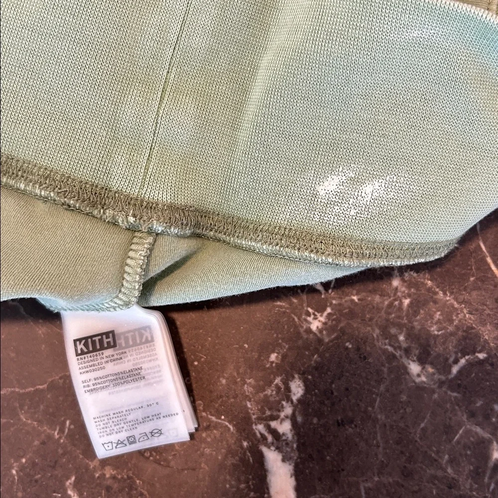 Kith Women’s Mint Green Zip-Up Sweater | Size M - Picture 15 of 15